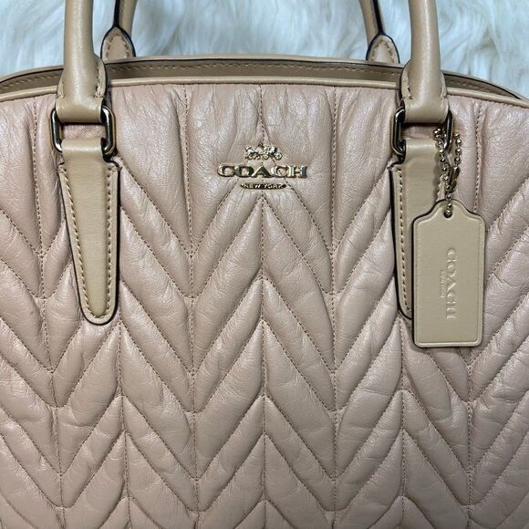 Coach Quilted Chain Crossbody Shoulder Bag - Picture 4 of 12